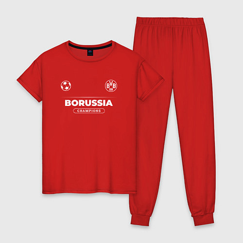 Женская пижама Borussia Форма Чемпионов / Красный – фото 1