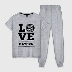 Пижама хлопковая женская Bayern Love Классика, цвет: меланж