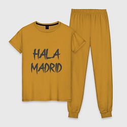 Пижама хлопковая женская Hala - Madrid, цвет: горчичный