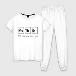 Женская пижама MoThEr химические элементы