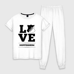 Пижама хлопковая женская Hoffenheim Love Классика, цвет: белый