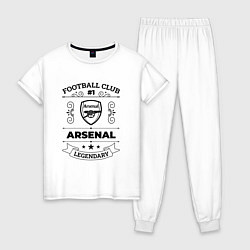 Женская пижама Arsenal: Football Club Number 1 Legendary