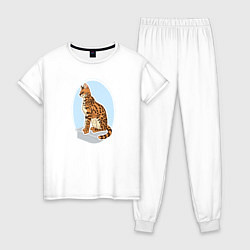 Женская пижама Саванна кошка Кошки