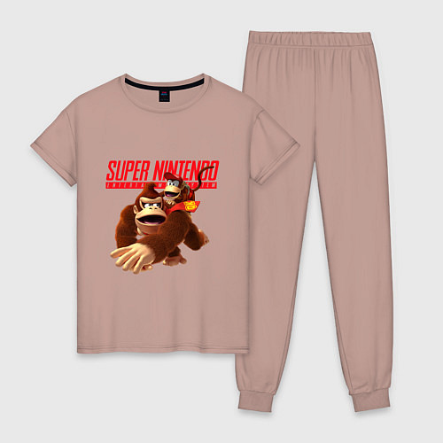 Женская пижама Nintendo - DK / Пыльно-розовый – фото 1