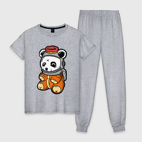 Женская пижама Космо панда / Меланж – фото 1
