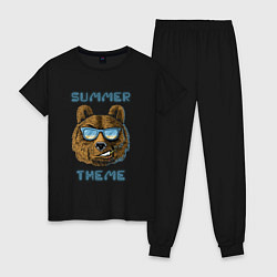 Женская пижама Beach bear - summer theme