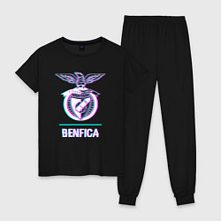 Женская пижама Benfica FC в стиле glitch