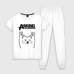 Женская пижама Asking Alexandria - rock cat