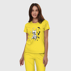 Пижама хлопковая женская Hollow Knight game, цвет: желтый — фото 2