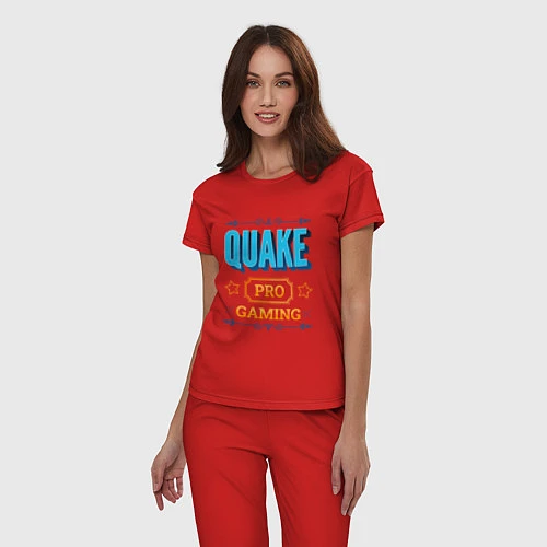 Женская пижама Игра Quake pro gaming / Красный – фото 3