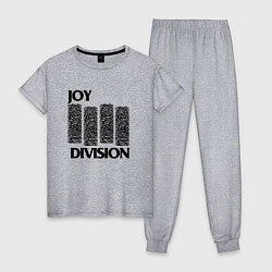Пижама хлопковая женская Joy Division - rock, цвет: меланж