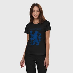 Пижама хлопковая женская FC Chelsea Lion, цвет: черный — фото 2