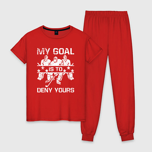 Женская пижама Моя цель отражать твою / Красный – фото 1