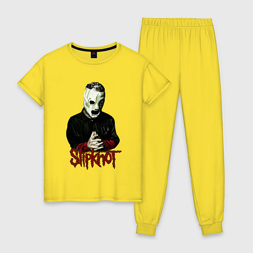 Женская пижама Slipknot mask / Желтый – фото 1