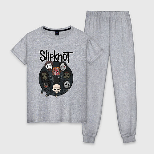 Женская пижама Slipknot art fan / Меланж – фото 1