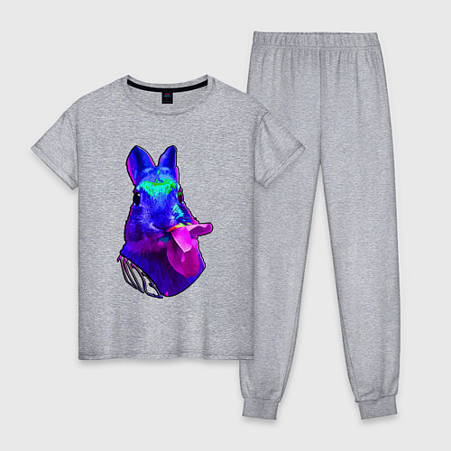 Женская пижама Год синего кролика / Меланж – фото 1