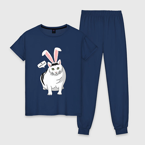 Женская пижама Кролик Бендер - 2023 / Тёмно-синий – фото 1