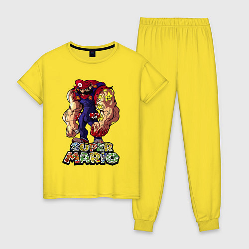 Женская пижама Cупер Марио / Желтый – фото 1