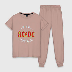 Женская пижама AC-DC Высокое напряжение