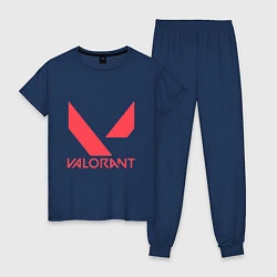 Женская пижама Valorant - logo