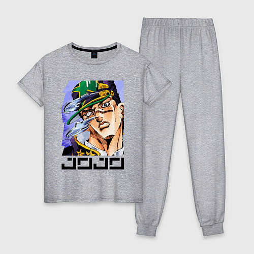 Женская пижама Дзётаро Кудзё - face / Меланж – фото 1