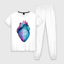Женская пижама Сердце как космос