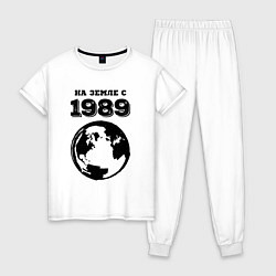 Женская пижама На Земле с 1989 с краской на светлом