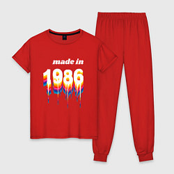 Женская пижама Made in 1986 liquid art