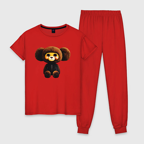 Женская пижама Plush character in latex / Красный – фото 1