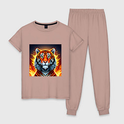 Женская пижама Огненный тигр