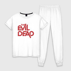 Пижама хлопковая женская The Evil Dead, цвет: белый