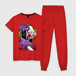 Пижама хлопковая женская Krusty photographer, цвет: красный