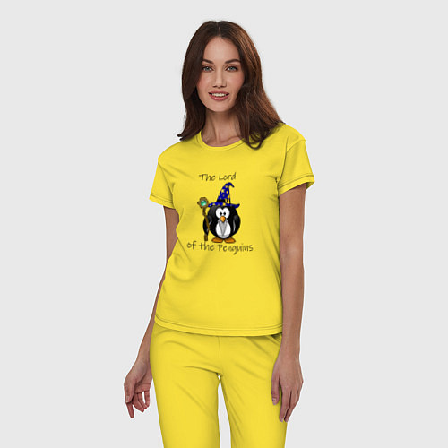 Женская пижама Властелин пингвинов / Желтый – фото 3