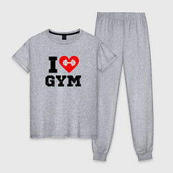 Женская пижама I love gym