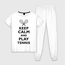 Женская пижама Keep Calm & Play tennis