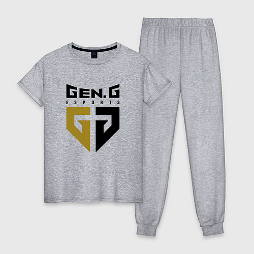 Женская пижама Gen G Esports лого / Меланж – фото 1