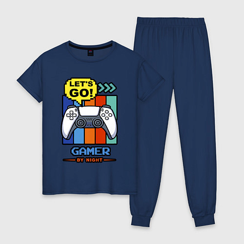 Женская пижама Gamer by night / Тёмно-синий – фото 1