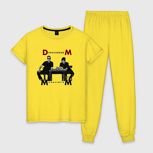 Женская пижама Depeche Mode 2023 Memento Mori - Dave & Martin 02 / Желтый – фото 1