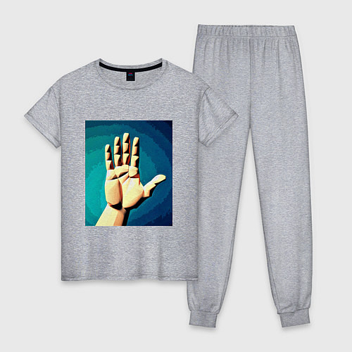Женская пижама Приветствие рукой / Меланж – фото 1