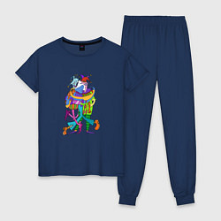 Женская пижама Abstract Funny Clowns