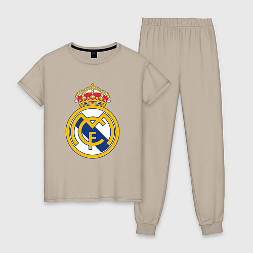 Женская пижама Real madrid fc sport / Миндальный – фото 1