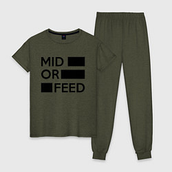 Женская пижама Mid or feed