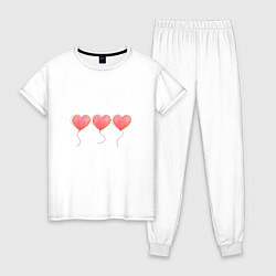 Женская пижама Сердечки - символ любви