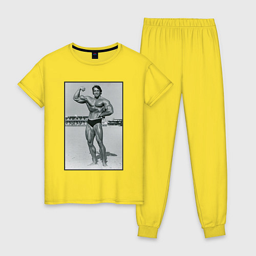 Женская пижама Mister Schwarzenegger / Желтый – фото 1