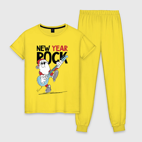 Женская пижама New year - rock / Желтый – фото 1