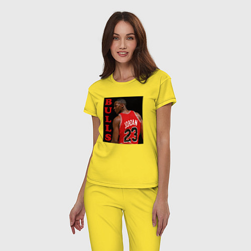 Женская пижама Bulls Jordan / Желтый – фото 3