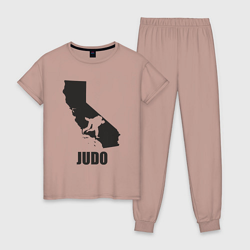 Женская пижама Дзюдо Калифорния / Пыльно-розовый – фото 1