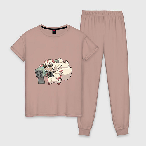 Женская пижама Опасная Фапута / Пыльно-розовый – фото 1