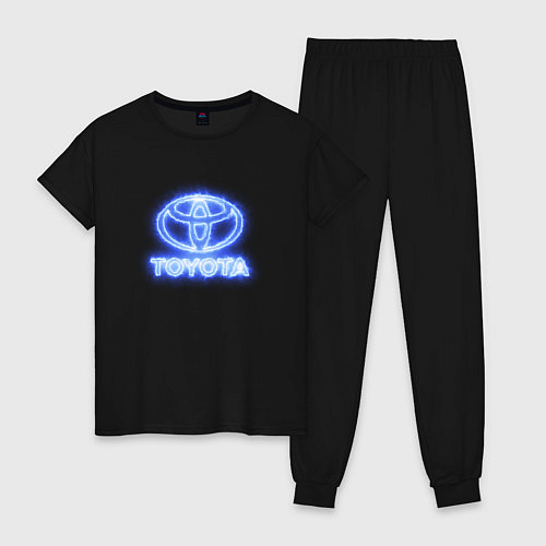Женская пижама Toyota neon / Черный – фото 1