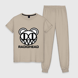 Женская пижама Radiohead logo bear